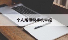 个人所得税手机申报(个人所得税手机申报步骤)